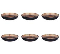 Bjorn Assiette creuse IRIS Ø22,5cm - 6 pièces - Marron sauvage