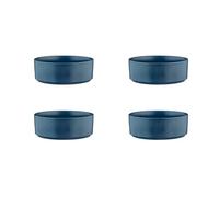 Bjorn Lot de 4 Bols SCANDI en Grès Recy J-LBSCMA26, Bleu Marine, 16,5 cm, 100 cl, Style Scandinave, Compatible Lave-vaisselle et Micro-ondes