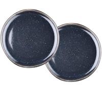 Bjorn Plateau de Service IRIS Bleu Nuit GT-32-IRB26 Grès Émaillé, 32 cm, Lot de 2, Compatible Lave-Vaisselle et Micro-Ondes