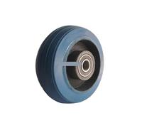 BJPCTUSF Roulette Simple élastique Bleue Robuste de 6 Pouces, 1 pièce, résistante à l'usure, Chariot à entraînement Plat
