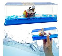 BJPERFMS Bateau One Piece, Bateau Thousand Sunny, Insubmersible Décoration, Modèle Fluide De de Croisière en Acrylique, Jouet Cadeau d'anniversaire pour Fans, Décoration