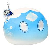 BJPERFMS Genshin Impact Peluche Slime, avec Porte-Clés Genshin Impact, Slime Coussin, Genshin Impact Slime Plush Doll, Slime Peluche, Slime Poupée Peluche, Slime Jouets en Peluche, pour Fans de Jeu