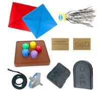BJPERFMS Jeux Traditionnels Coréen, 5 Pièces Gonggi Coréen Game, Jeu Traditionnel Coréen, Compétitions Amicales et Jeux de Voyage pour Adultes Famille
