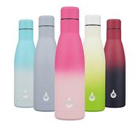 BJPKPK Bouteille d'eau isotherme de 500 ml en acier inoxydable - Réutilisable - Garde le froid et le chaud - Cerise
