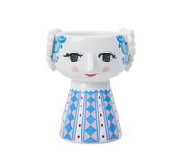 Bjørn Wiinblad Bougeoir Eva en céramique en Forme de Femme dans Les Tons Bleus, idéal pour Bougies Chauffe-Plat, Hauteur : 9,5 cm, diamètre 8 cm