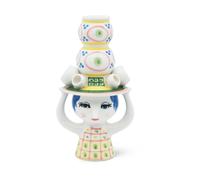 Bjørn Wiinblad Bougeoir Lady with hat H16 cm Rose