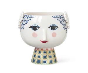 Bjørn Wiinblad Pot sur pied Eva Ø21 cm Bleu