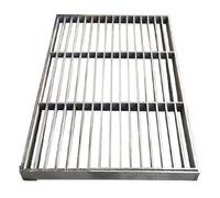 BJSXHZYGT Couvercle de Regard en Acier Inoxydable 304, Grille Caniveau Exterieur Encastré, Grille Caniveau pour Marches D'escalier, Lave-Autos, Trottoirs, Communauté(100x15x3cm/39x6x1in)