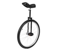 BJTDLLX Monocycle 24 pouces pour adultes, hauteur réglable 91,44 à 101,6 cm, pour entraînement d'équilibre de fitness et en plein air, avec cadre monocycle, vélo sûr, capacité de charge de 70 kg (noir