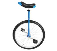BJTDLLX Monocycle 24 pouces pour adultes, hauteur réglable 91,44 à 101,6 cm, pour entraînement d'équilibre de fitness et en plein air, avec cadre monocycle, vélo sûr, capacité de charge de 70 kg (bleu