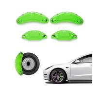 BJUOKSC Lot de 4 autocollants de couverture d'étrier de frein de roue de voiture pour Honda Accord 11ème 2023 2024, plaquettes de frein en aluminium 3D style sport avant et arrière, C vert
