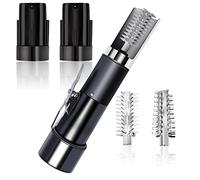 BJYX Ecailleur Électriques à Poisson avec 3 Types Lames(4 têtes au Total) Machine à Gratter Électrique Rechargeable sans Fil Étanche pour Gratter Divers Types d'écailles de Poisson,2 Batteries