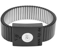 BJZ A-64106 Bracelet métallique ESD noir