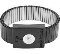 BJZ A-64117 Bracelet métallique ESD noir