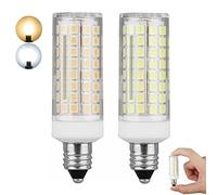 BJZlamp E11 E12 LED lumières Mini 102 LEDs Ampoules de maïs 9W Remplacez Les Lampes halogènes 80W Candelabra Base 220V 110V pour Salle de séjour à Domicile (2pcs),Cold White,E11