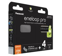 Pile rechargeable LR6 (aa) NiMH Panasonic eneloop pro HR06 +Box 2500 mAh 1.2 v 4 pc(s)