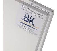 BK BILDERRAHMEN KOLMER 2X Toiles B.K. Deep Edge 40x40 cm | Toiles sur châssis 40x40 cm | Châssis 3D avec Toile, Toiles entoilées, prêtes à Peindre Extra Profonds