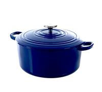 BK Bourgogne cocotte 28 cm 6,7 L fonte émaillée, compatible induction, compatible four jusqu’à 220 °C, compatible lave-vaisselle, avec couvercle