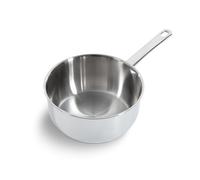BK Bright Poêle de Chef à Induction en Acier Inoxydable 20 cm, Revêtement Multiple, Résistant au Four, Résistant aux Couverts en métal, Résistant au Lave-Vaisselle, Argent