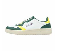 BK British Knights Homme Noors Basket, Blanc, Vert, Jaune, 44 EU