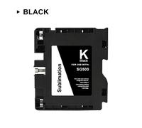 (BK) Cartouche d'encre pour SAWGRASS SG500 SG1000, 1 jeu, sans numéro de série, avec nouvelle puce de pompage et encre à sublimation Plug and Play