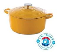 BK Cookware H6075.528 Nature BK Bourgogne Cocotte en Fonte - Ronde - 28 cm - 6.7L - Revetement emaille - Couvercle avec Anneaux G