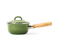 BK Indigo Casserole Émaillée Héritage Néerlandaise avec Couvercle avec Revêtement Antiadhésif en Céramique Sans PFAS, 16 cm/1.2 Litre, Induction, Lavable au Lave-vaisselle, Va au Four, Vert