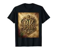BK - Initiales B K Nom de Famille Onomastique Onomatologie T-Shirt