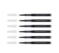 [BK-LP07-33-6] TOMBOW Lot de 6 Recharges Mine pour Roller Pointe Large Noir