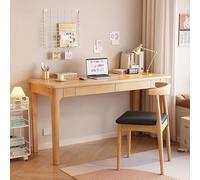 BK&MF Bureau d'ordinateur en Bois Simple et Moderne avec tiroir,Petit Bureau pour Les Petits espaces Bureau d'écriture et de Jeux Bureau d'étude Stable,B,100x55x75cm(39x22x30inch)
