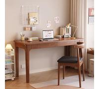 BK&MF Bureau d'ordinateur en Bois Simple et Moderne avec tiroir,Petit Bureau pour Les Petits espaces Bureau d'écriture et de Jeux Bureau d'étude Stable,A,140x55x75cm(55x22x30inch)