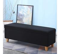BK&MF Ottomane de rangement avec rangement, banc ottomane multifonction, siège rembourré, repose-pieds capitonné, siège supplémentaire pour dortoir, salon, C, 160 x 40 x 45 cm
