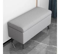 BK&MF Pouf avec espace de rangement, Ottoman cube cube de rangement multi-usages Coffre de rangement 220 lbs pour dortoir salon, B, 40 x 40 x 45 cm (16 x 16 x 18 pouces)