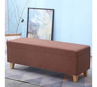 BK&MF Pouf de rangement avec rangement, banc ottomane multifonction rembourré avec siège rembourré et repose-pieds capitonné pour dortoir, salon, J, 160 x 40 x 45 cm