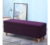 BK&MF Tabouret de rangement avec espace de rangement, banc ottoman polyvalent, siège rembourré, repose-pieds de canapé touffeté, sièges supplémentaires, I, 160 x 40 x 45 cm