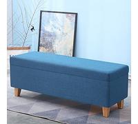 BK&MF Tabouret de rangement avec espace de rangement, banc ottoman polyvalent, siège rembourré, repose-pieds de canapé touffeté, sièges supplémentaires, H, 160 x 40 x 45 cm
