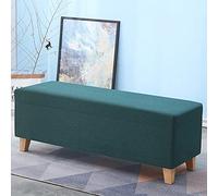 BK&MF Tabouret de rangement avec espace de rangement, banc ottoman polyvalent, siège rembourré, repose-pieds de canapé touffeté, sièges supplémentaires, K, 160 x 40 x 45 cm