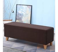 BK&MF Tabouret de rangement avec espace de rangement, banc ottoman polyvalent, siège rembourré, repose-pieds de canapé touffeté, sièges supplémentaires, G, 160 x 40 x 45 cm (63 x 16 x 18 pouces)