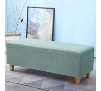 BK&MF Tabouret de rangement avec espace de rangement, banc ottoman polyvalent, siège rembourré, repose-pieds de canapé touffeté, sièges supplémentaires, D, 160 x 40 x 45 cm (63 x 16 x 18 pouces)
