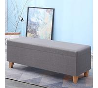 BK&MF Tabouret de rangement avec espace de rangement, banc ottoman polyvalent, siège rembourré, repose-pieds de canapé touffeté, sièges supplémentaires, B, 160 x 40 x 45 cm (63 x 16 x 18 pouces)