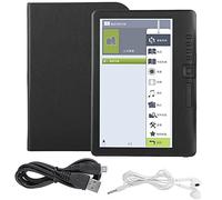 BK7019 Lecteur E 7 Pouces avec écran Couleur, Livre numérique Portable Prend en Charge la Carte SD EPUB PDF TXT Lecteur vidéo Musical intégré avec étui en Cuir (#)