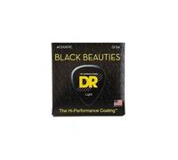 DR BKA-12 - Black Beauties - Black, jeu guitare acoustique, Light 12-54
