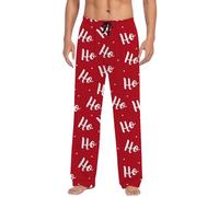 Bkazwe Bas de Pyjama de Noël Homme Pantalon de Pyjama à Carreaux Rouges et Blancs pour Les Nuits d'hiver et Le Confort à La Maison, avec Poches Latérales pour l'hiver Et Les SoiréEs Cosy