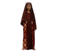 Bkazwe Costume Berger Enfant Déguisement Saint Joseph Complet pour Nativity et Fêtes - Veste, Cape - Déguisement Carnaval Noël Halloween Ensemble pour Célébration de Noël Taille 3-15 Ans