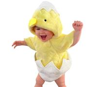 Bkazwe Déguisement Poussins Bébé Fille Poussin Pâques Deguisement Carnaval Bebe Cozy Costume Poussin Enfant Barboteuses Chapeaux Tout-Petit Tenue Costume de Cosplay pour Bébé