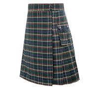 Bkazwe Kilt Ecossais Homme Jupe Portefeuille Style Kilt Écossais - Poches Cargo Utiles, Ceinture Élastique, Léger et Confortable Kilts Homme Journalier Jupe de Chevalier Highland Games