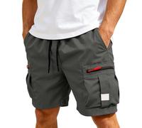 Bkazwe Short de Travail Homme Bermuda Cargo Stretch Résistant Multi-Poches Boardshort Grande Taille Pantalon Court pour Chantier, Bricolage, Jardinage Haute Taille Été Les Baroudeurs Randonnée