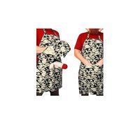 Bkazwe Tablier de Cuisine Homme Humour - Humoristique & Créatif avec Effet Surprise Caché - Cadeau Drôle pour Anniversaire Enterrement de Vie de Garçon - Tablier Coquin et Fantaisie pour Adulte (E)