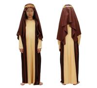 Bkazwe Tenue de Berger pour Enfant Déguisement De Saint Joseph, Costume Personnage Biblique pour Filles et Garçons - Thème de noël Dress Up, Roi Mage pour Spectacle de Noël, Église et Carnaval