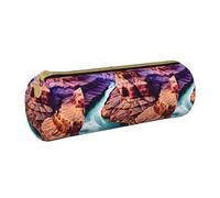 BKDODKS Beauty Grand Canyon Trousse à crayons en cuir pour adultes avec fermeture éclair légère